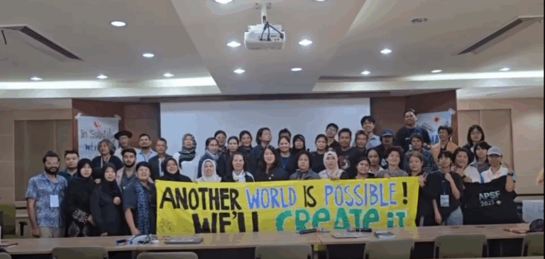 “สร้างพลังประชาชนเพื่อความเป็นธรรมและการเปลี่ยนแปลงเชิงระบบ”